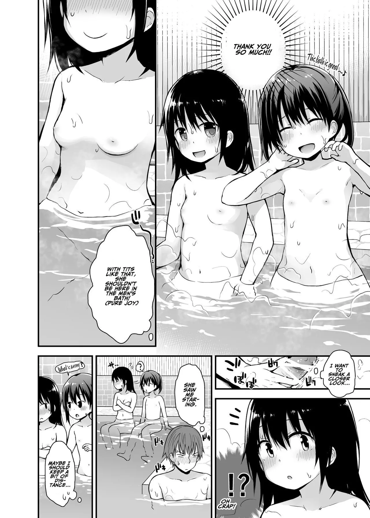 Onnanoko datte Otokoyu ni Hairitai | We Want In The Men's Bath Too page 7 full