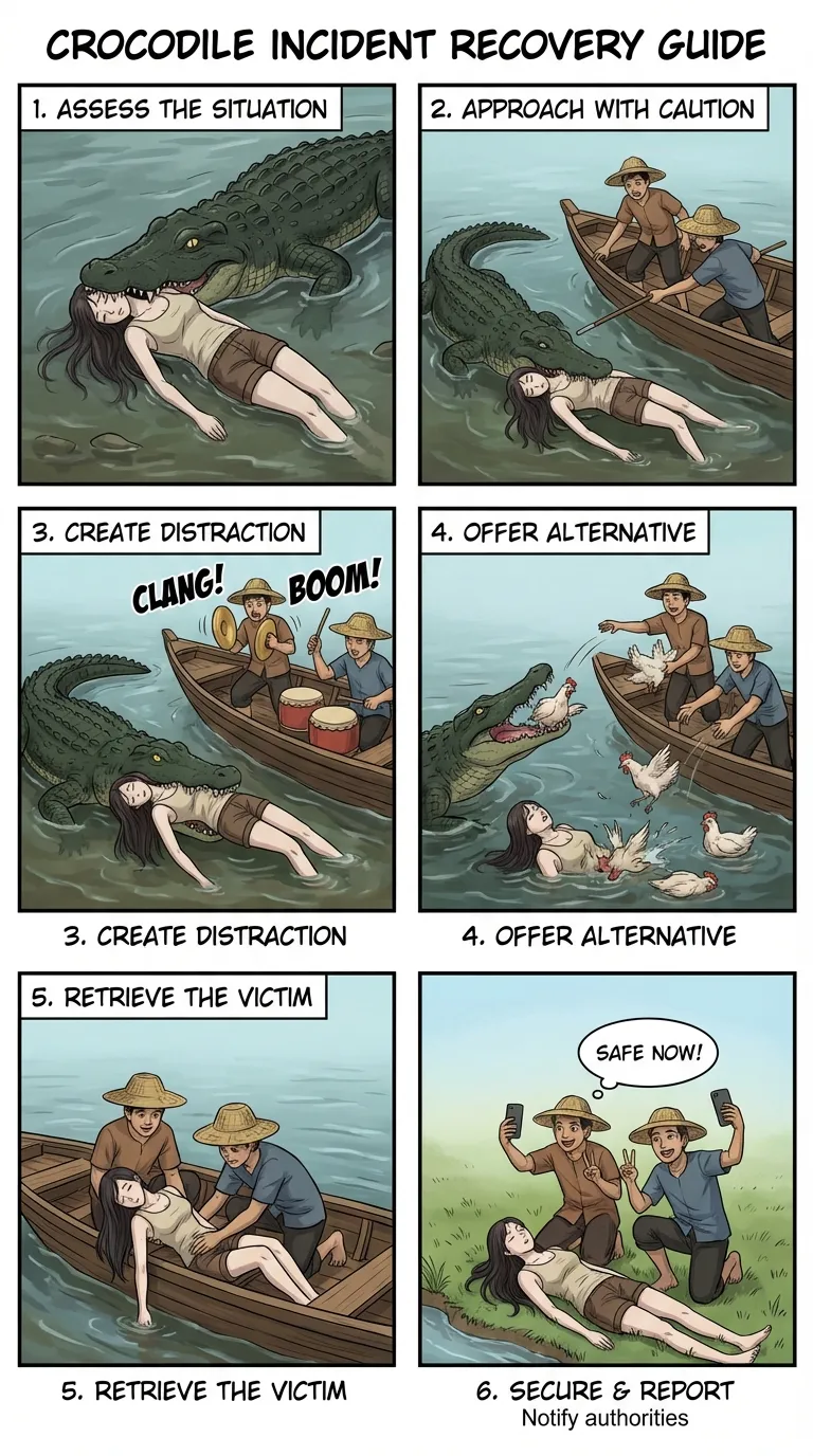 Safety Poster 4: Crocodile Victim Recovery page 12 full