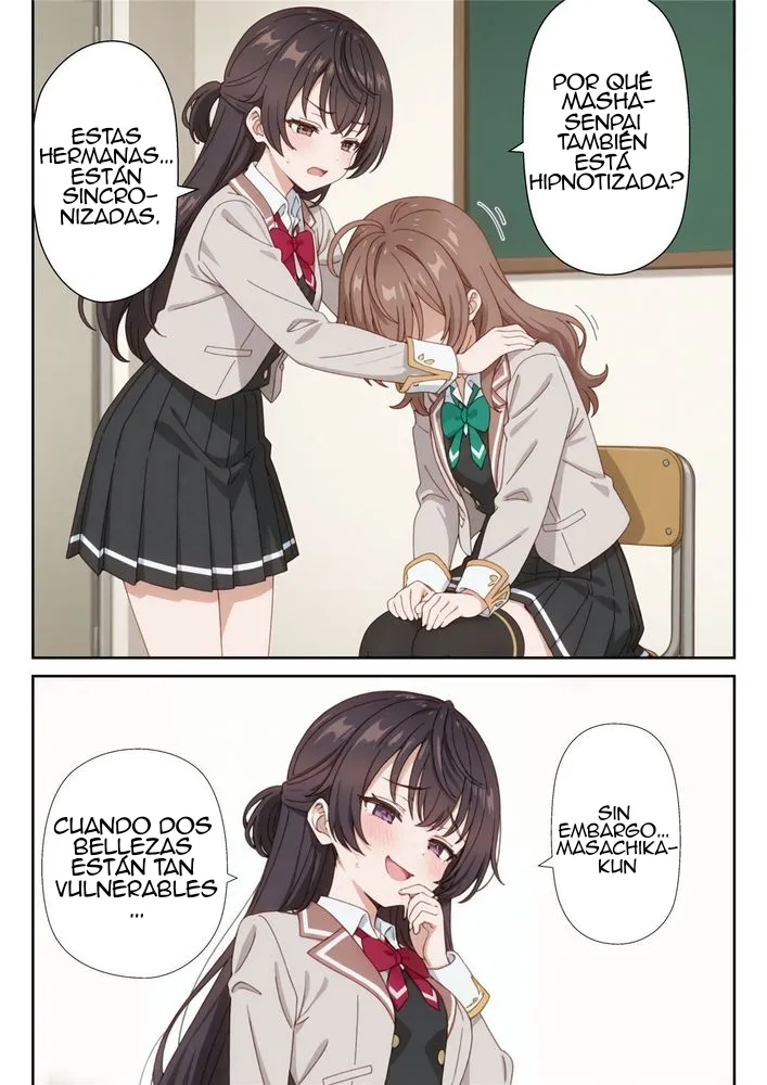 Itazura Zuki na Imouto no Saimin Anji de Bijin Shimai ga Dereru Dokoro ja Nakunaru Hanashi Zenpen｜Debido a la hipnosis de una hermana menor traviesa, las bellas hermanas pasan de ser cariñosas a algo mucho más intenso Parte 1 page 10 full