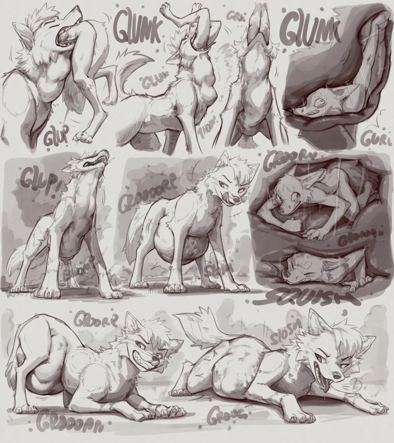 Wolf in Forest page 2 full