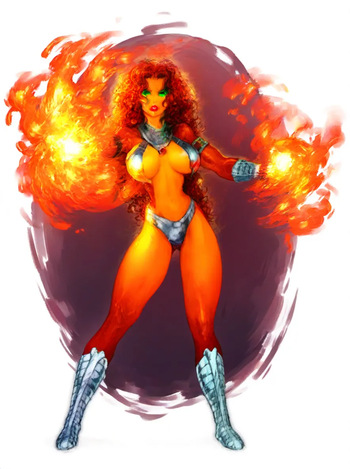 [Ksennin] Starfire, A Princess Slave from Tamaran! (Teen Titans) cover