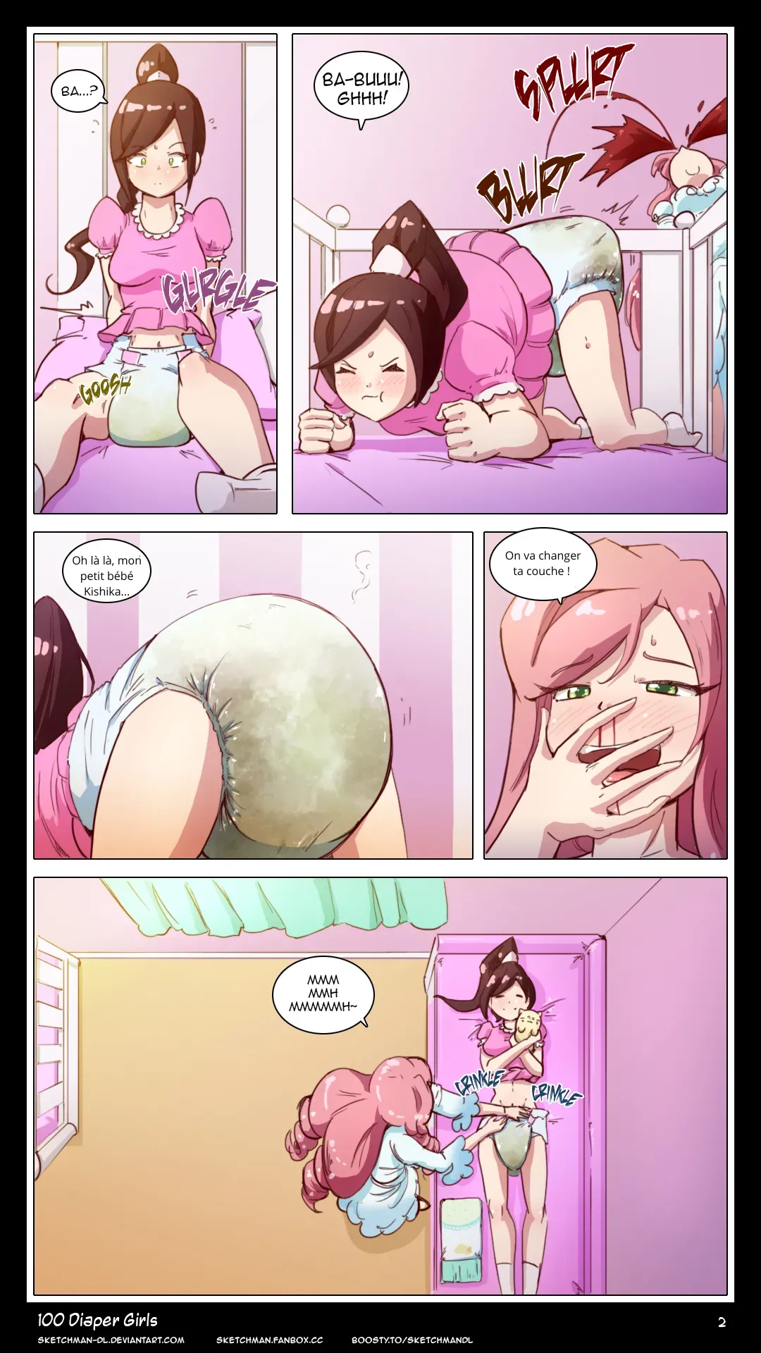 The 100 diaper girls page 3 full