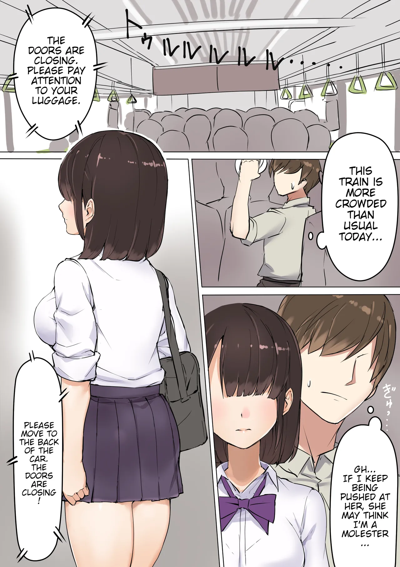 Inran Chijo JK ni Manin Densha de Gyaku Chikan Sareta Ato Hotel de Seigangu ni Sareta | After Being Reverse-Molested on a Crowded Train by a Lewd High School Girl, I Was Used Like a Sex Toy in a Love Hotel. page 2 full
