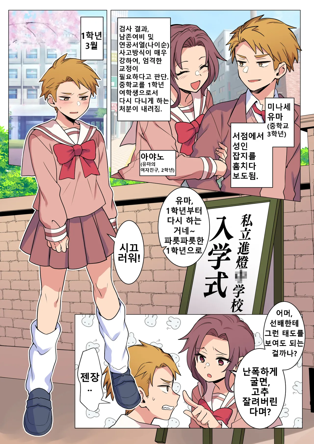 Correcting boys through crossdressing | 여장 퇴행으로 교정당하는 남자아이들 page 11 full