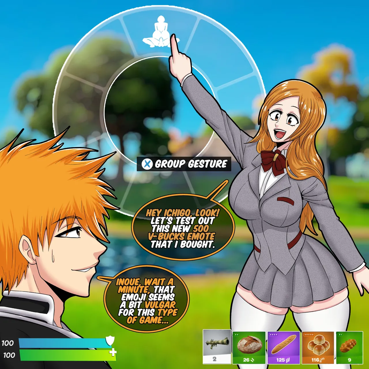 Bleach X Fortnite page 1 full