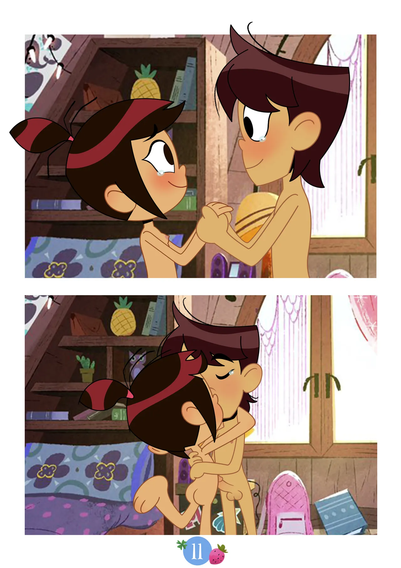 Molly and Ollie in "Studying" page 11 full