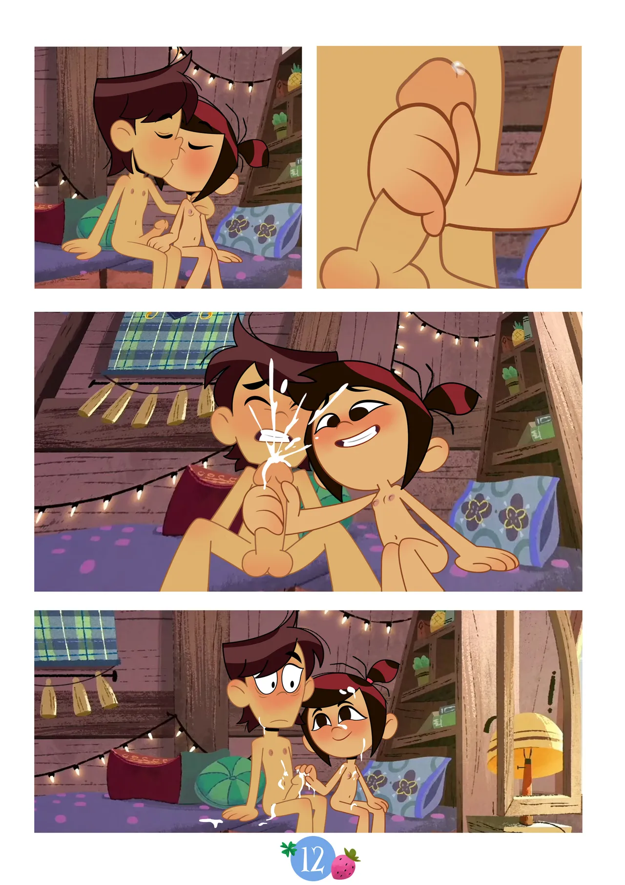 Molly and Ollie in "Studying" page 12 full