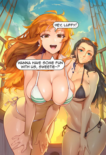 [Ai Generated] Aksn One Piece Threesome + Boa Hancock (One Piece) cover