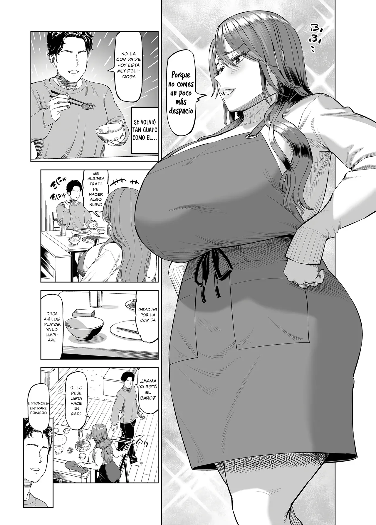 Yuukyuu Tsukatte made Boku no Heya de Onanii ni suru Giri Mama to no Hanashi｜La historia de mi madrastra que usa sus vacaciones pagadas para masturbarse en mi habitación page 7 full