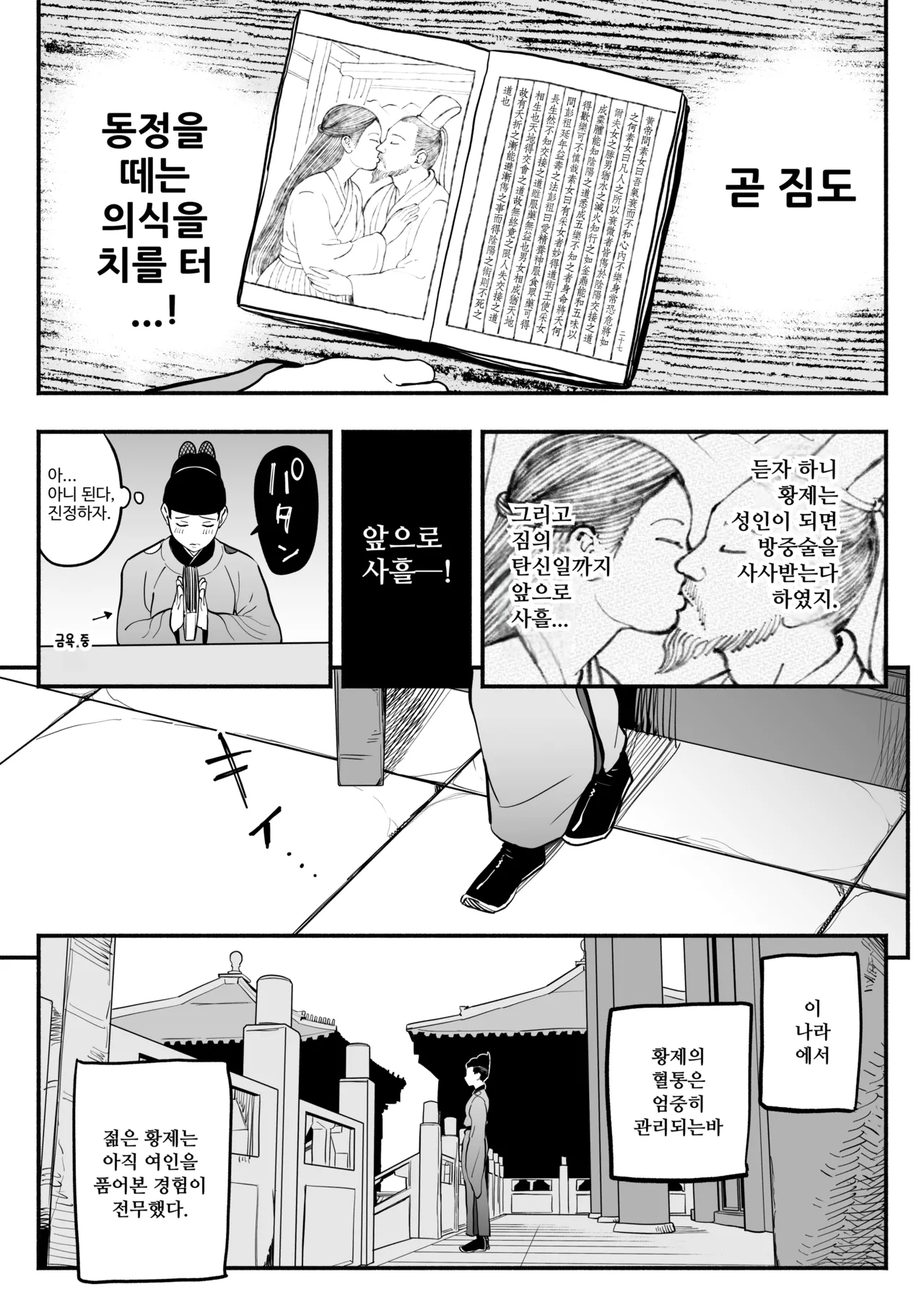 황제의 지도역 -쿨한 궁녀의 동정떼기 아기 만들기 지도- page 9 full