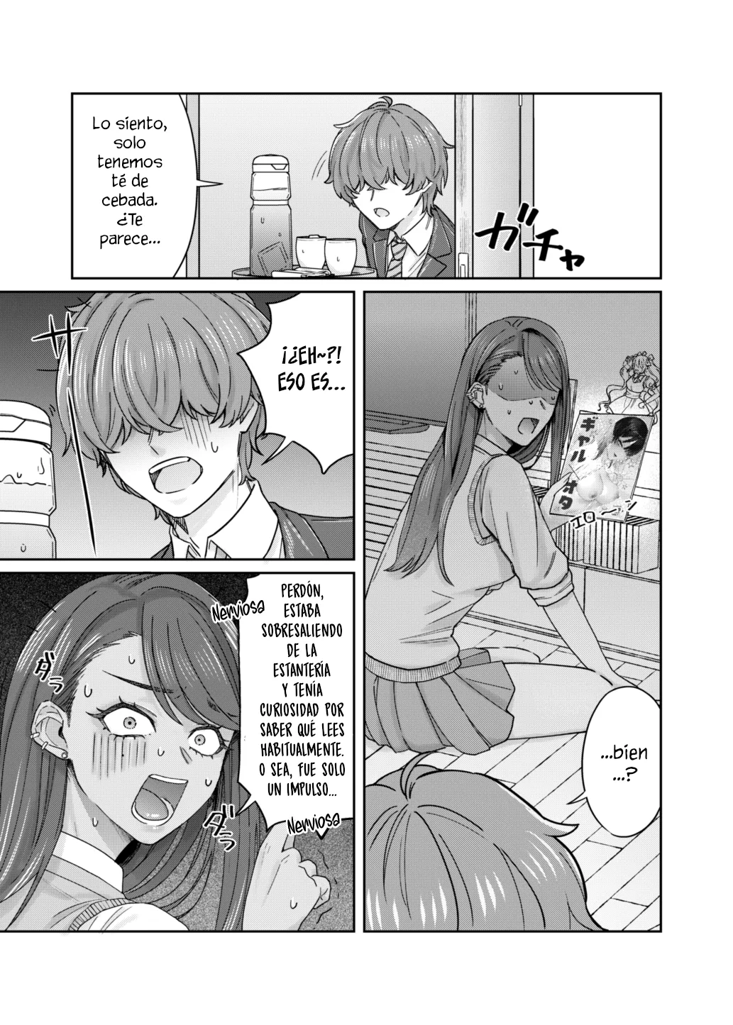 Una historia sobre una sesión de estudio secreta con mi amiga de la infancia, una gyaru morena. page 8 full
