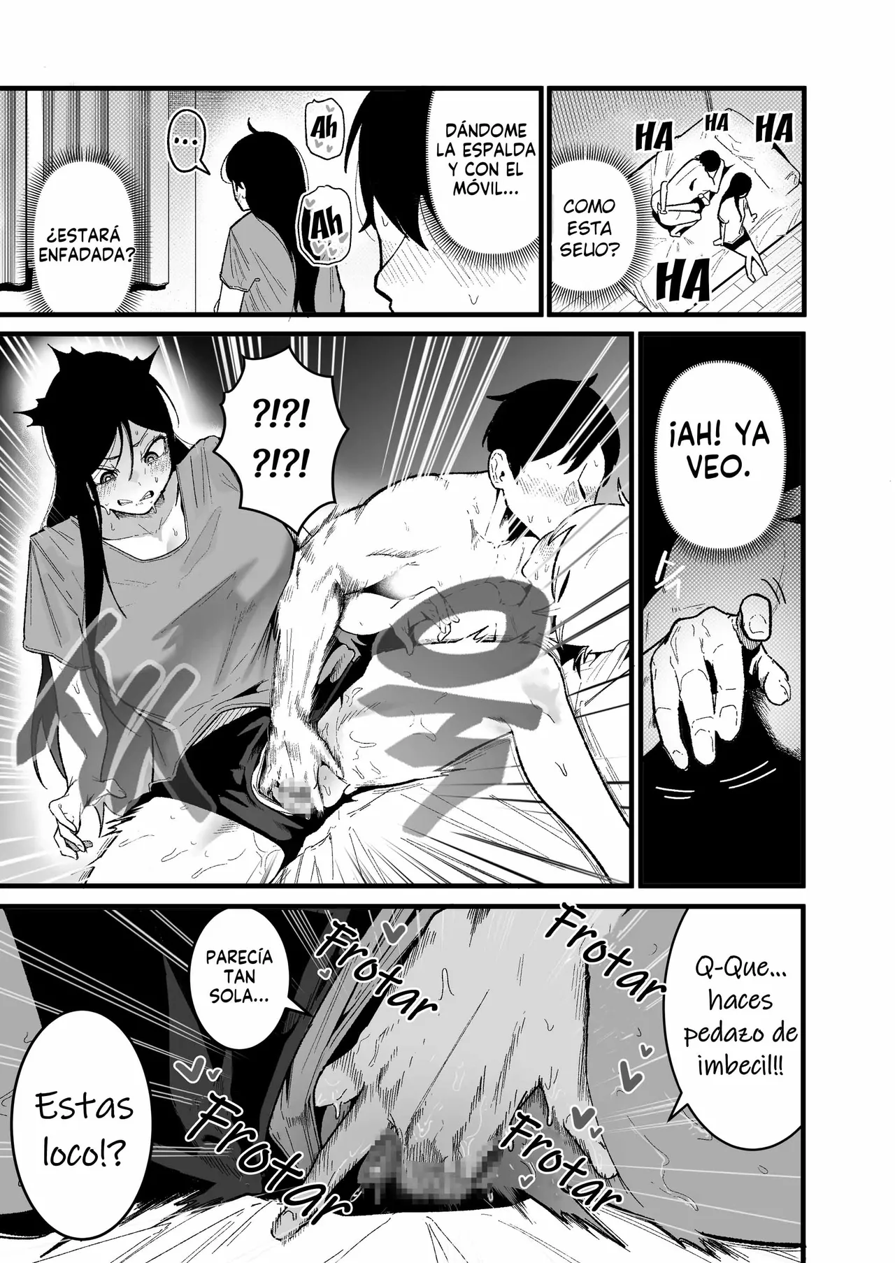 Yancha Musume Nihiki to Dousei Seikatsu｜Viviendo con Dos Bullys Tetonas page 9 full