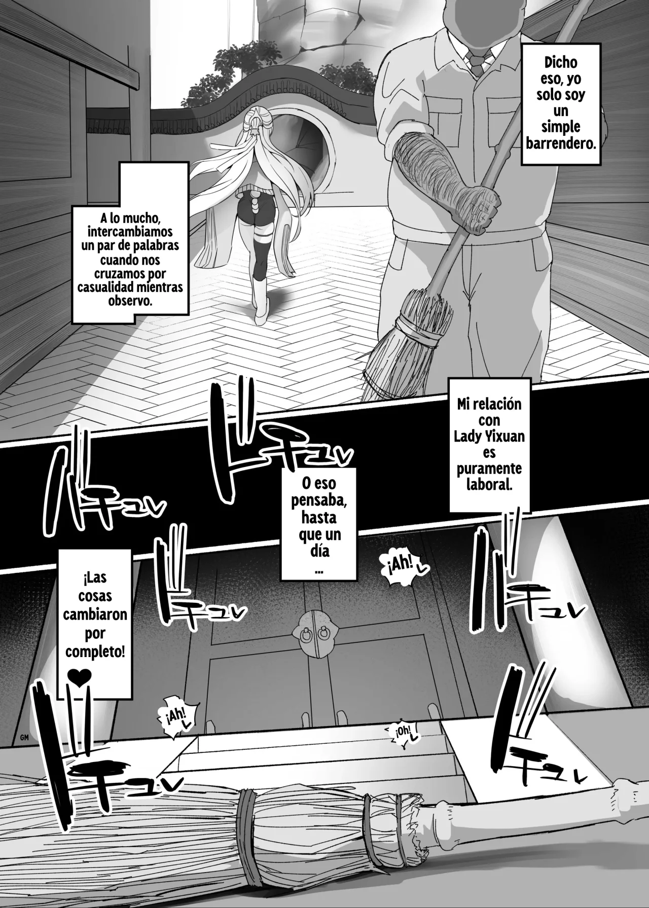 Yixuan to Kitanai Oji-san Love Love Jutsuhou Koubi 2-kakan｜Yixuan y el viejo asqueroso: 2 Días de apareamiento con técnicas amorosas page 4 full