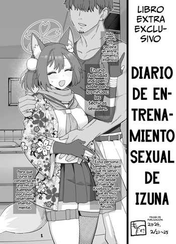 [Mo]７Getsu Koushin Bun｜Diario de Entrenamiento Sexual de Izuna (Blue Archive) [Spanish] [La Legión Fantasma] cover