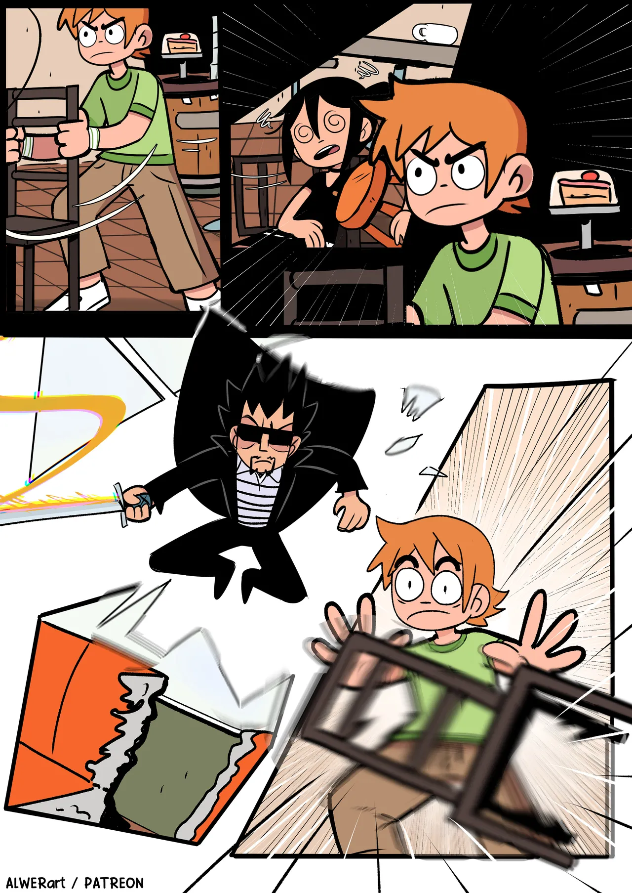 Scott pilgrim tiene Trabajo page 12 full