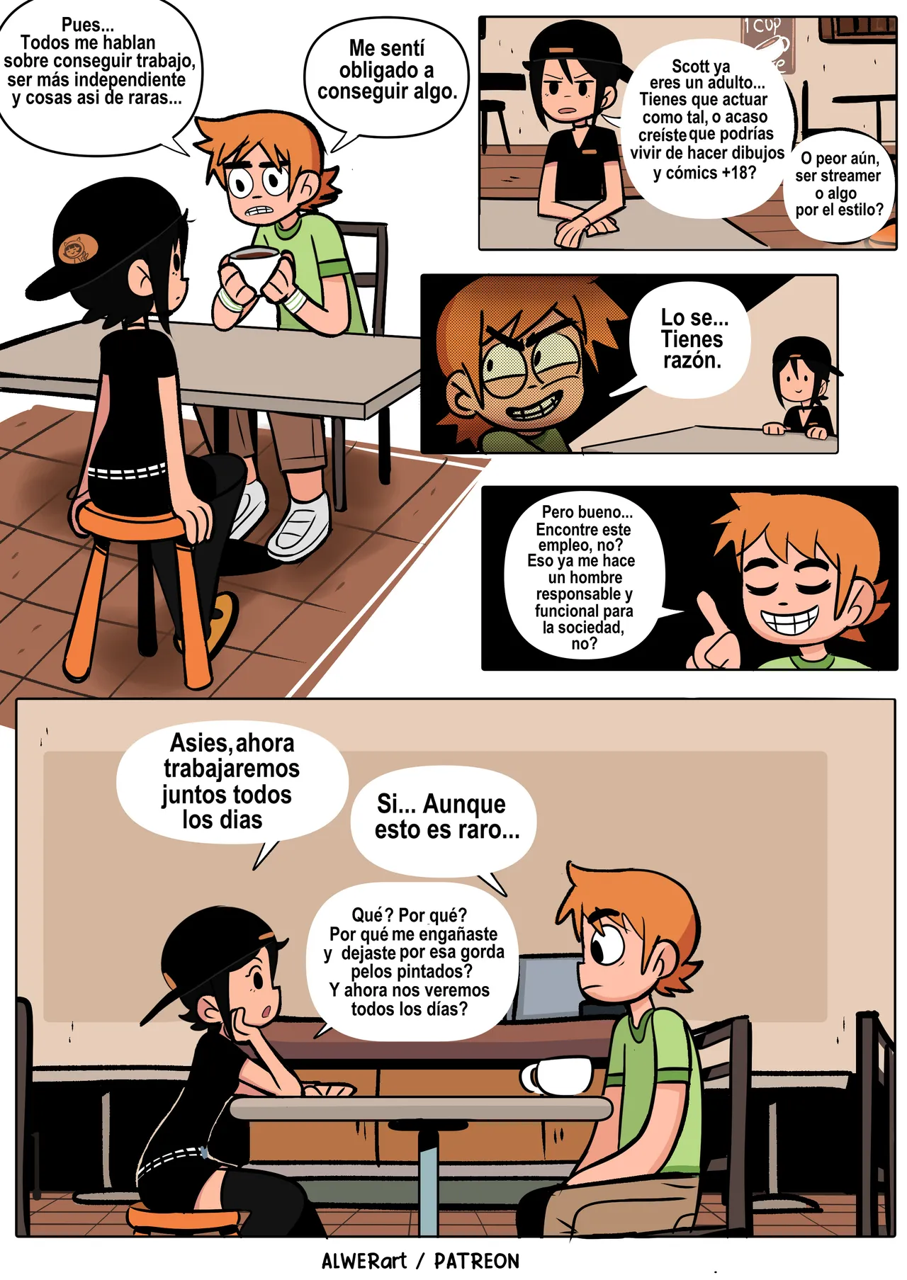 Scott pilgrim tiene Trabajo page 9 full