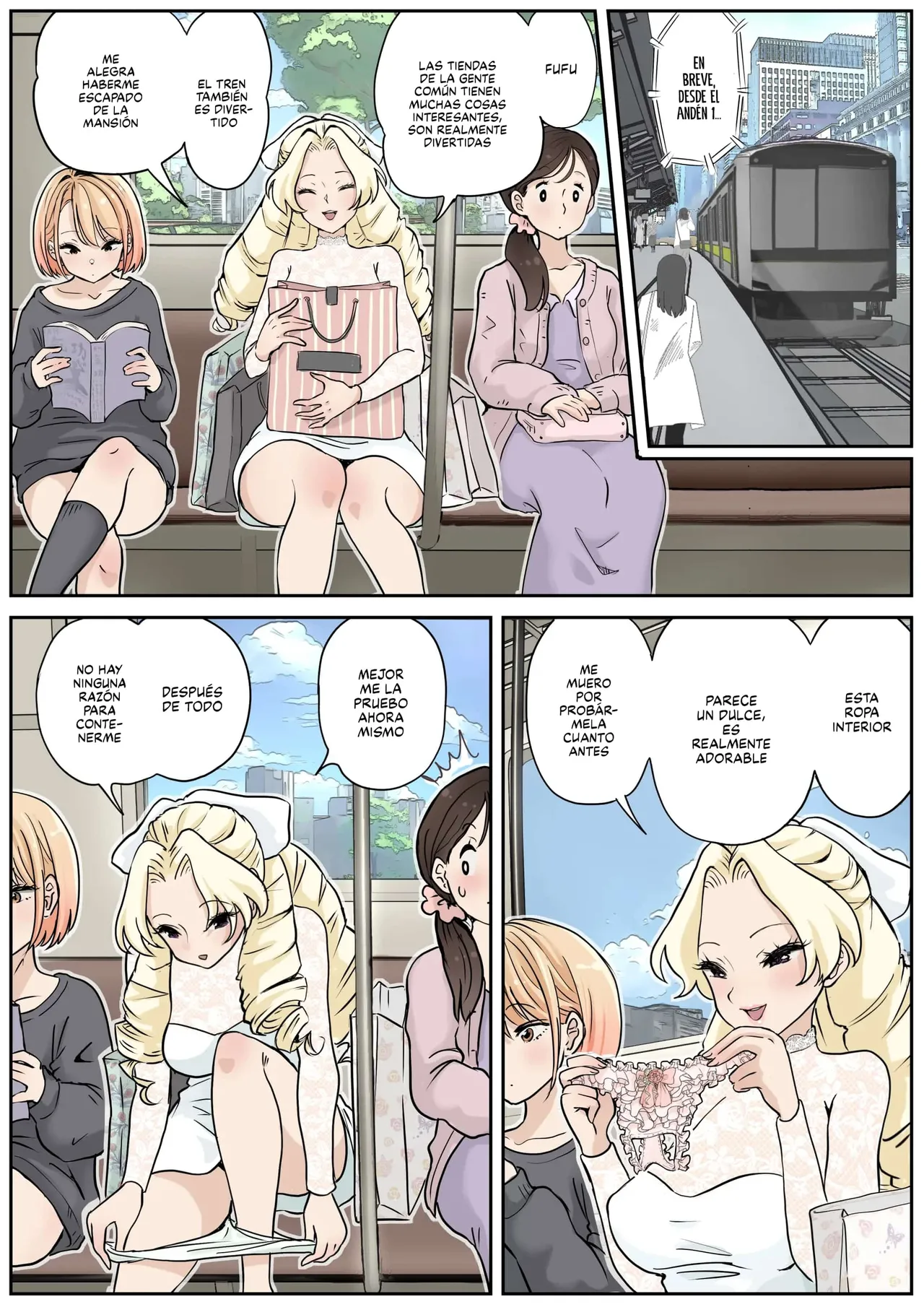 Futayuri - Muchi na Ojou-sama to Futanari Musume｜Futayuri, Una Joven Dama Inocente y una Chica Futanari page 3 full
