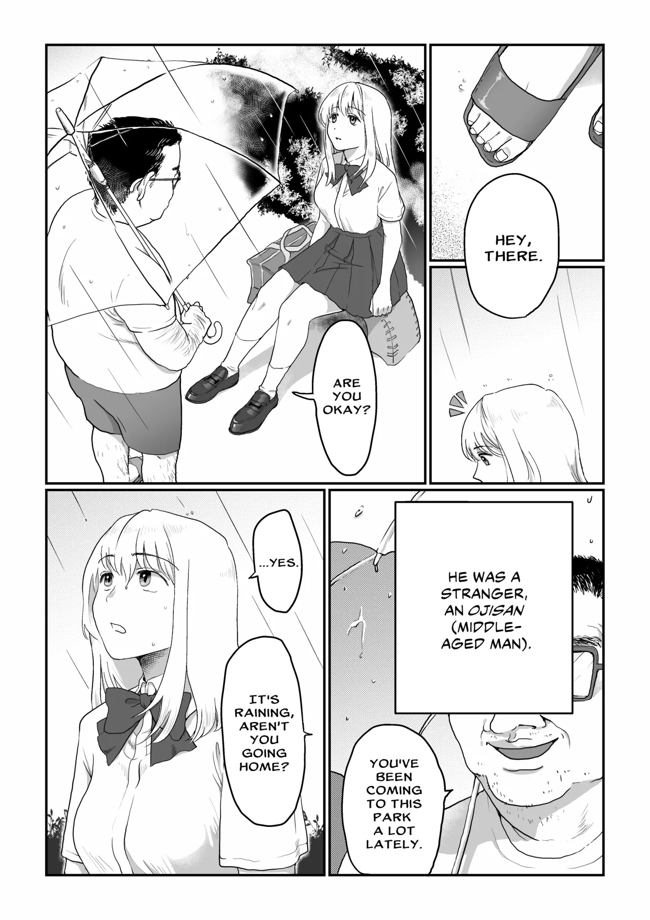 Nagasare Joshi 1 Ame no Hi Hen | Gullible Girl 1: Rainy Day page 4 full