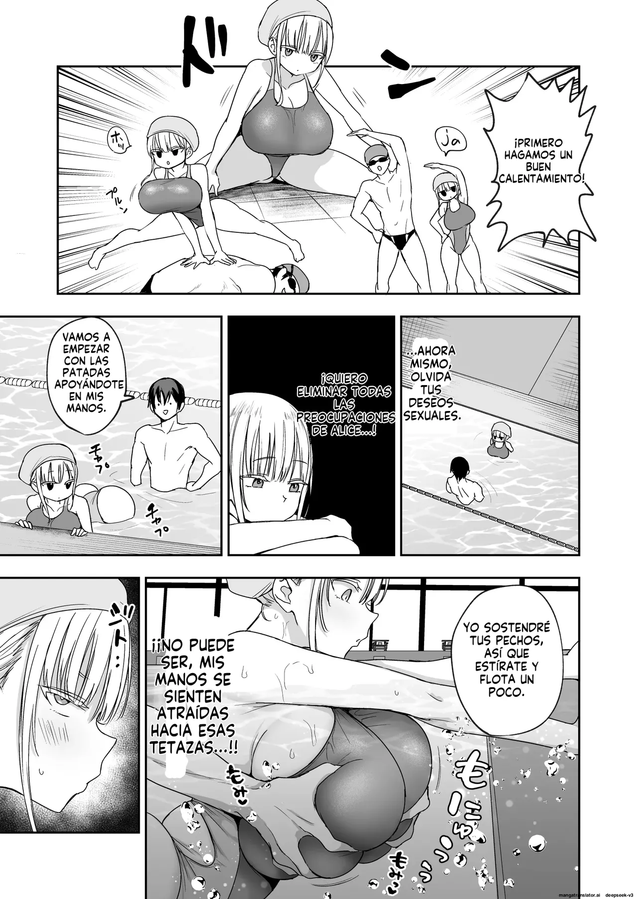 Hermanastra tetona, la clase de natación de Alice page 10 full