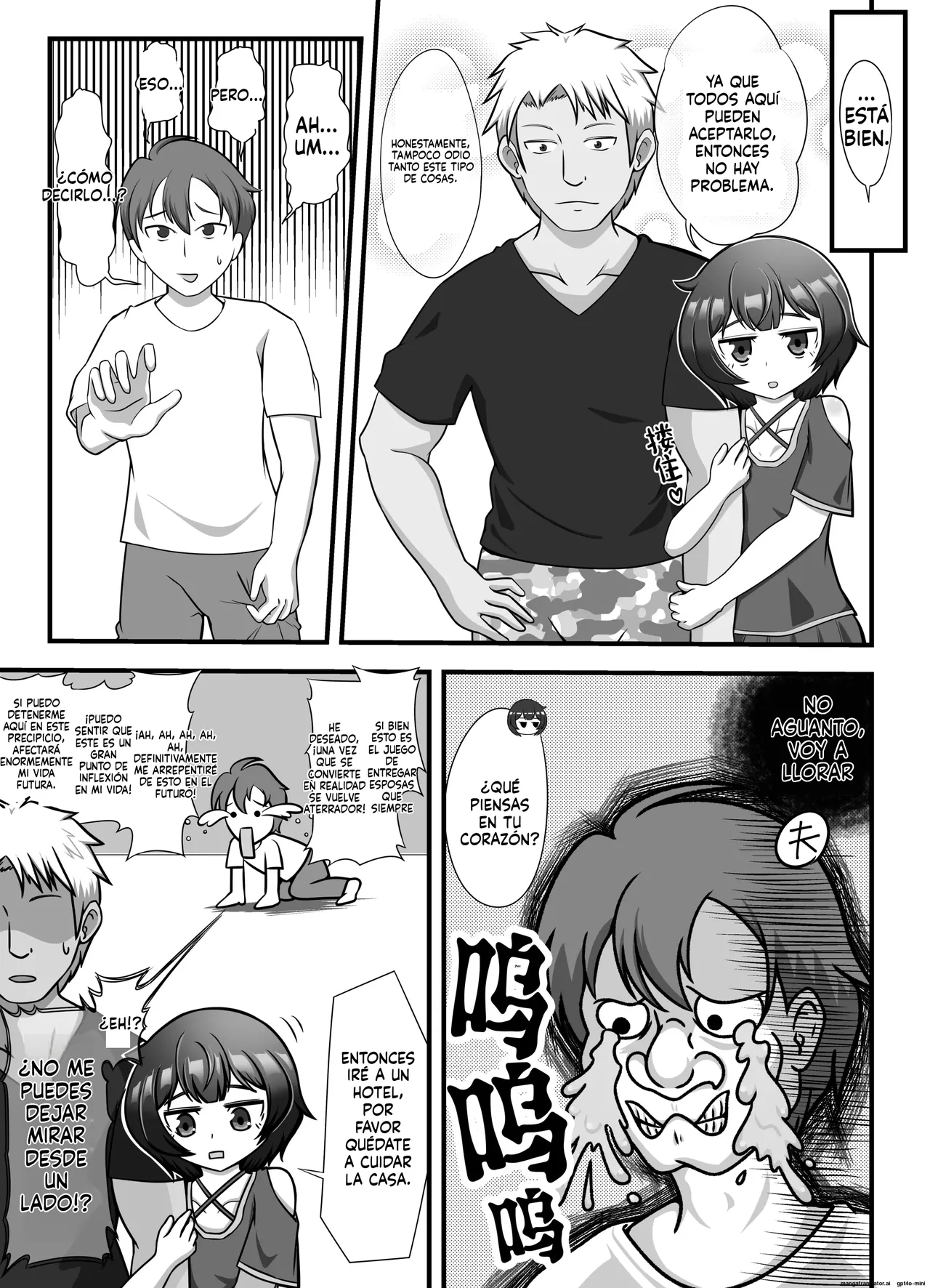 Muhyoujou na Hitozuma ga Netorase Aite ni Miseru Kao 1 page 6 full
