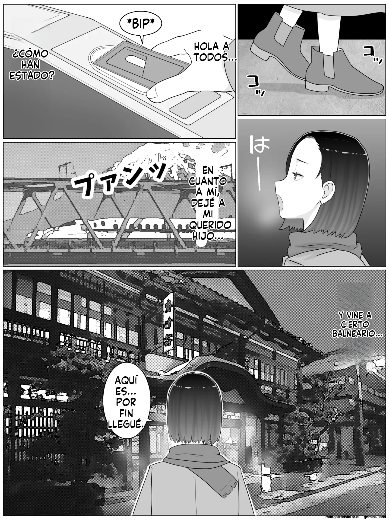 Hanshoku Haha 4 Musuko no Doukyuusei to Ero Onsen de Kozukuri Shimasu  MTL page 4 full