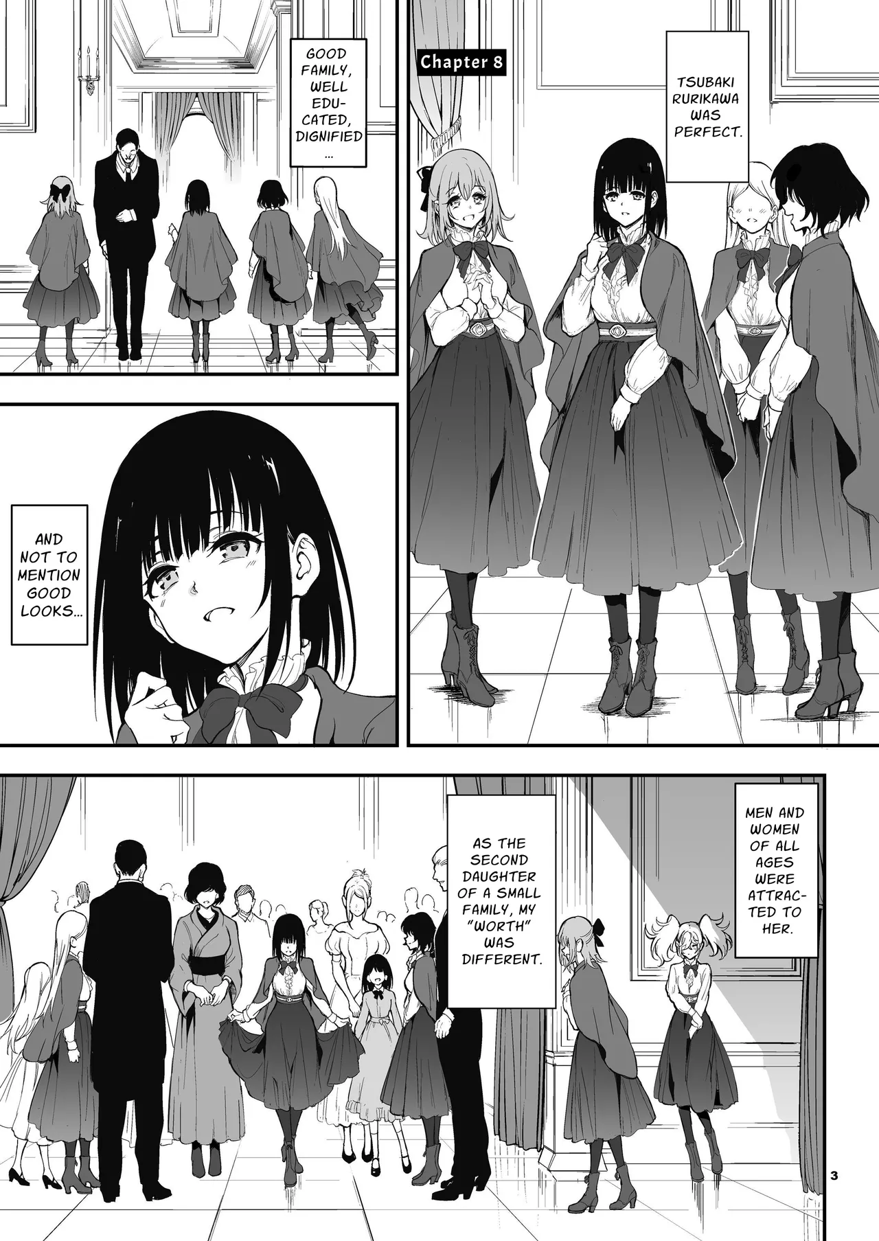 Maid Kyouiku. 8 -Botsuraku Kizoku Rurikawa Tsubaki- page 3 full
