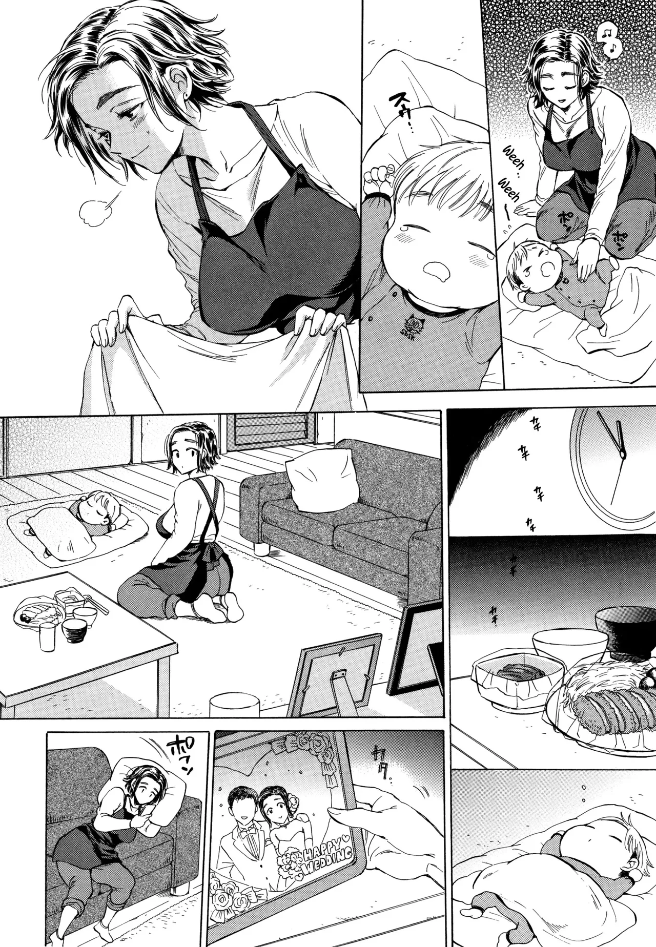 Fukuro Otoko ~Hitozuma-tachi no Himitsu no Vibe~ | El Tipo de la Bolsa ~Vibrador secreto de las amas de casa~ page 8 full