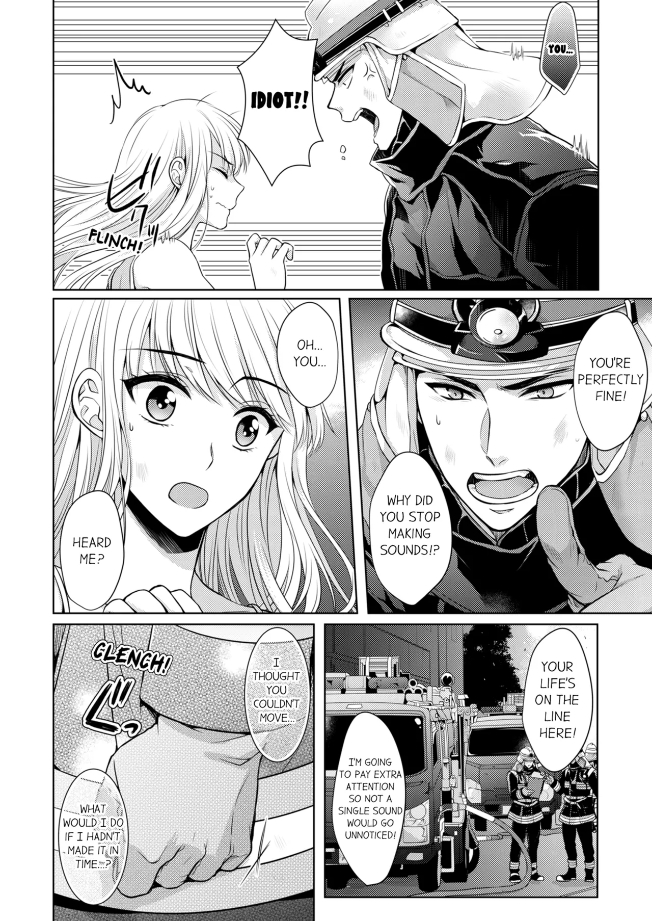 Yubisaki Kara Honki no Netsujō ～ Chara Otoko Shōbōshi wa Massuguna me de Watashi o Daita ～ | Fire in His Fingertips Vol. 1-19 page 12 full