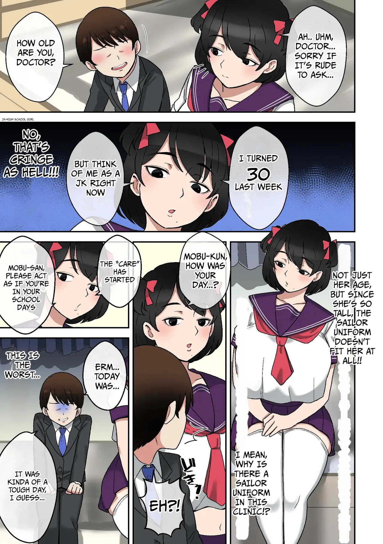 Uwa, How Cringe. A Wild Counselor in her 30s ~ Solving a Wasted Youth Complex with Sex page 8 full