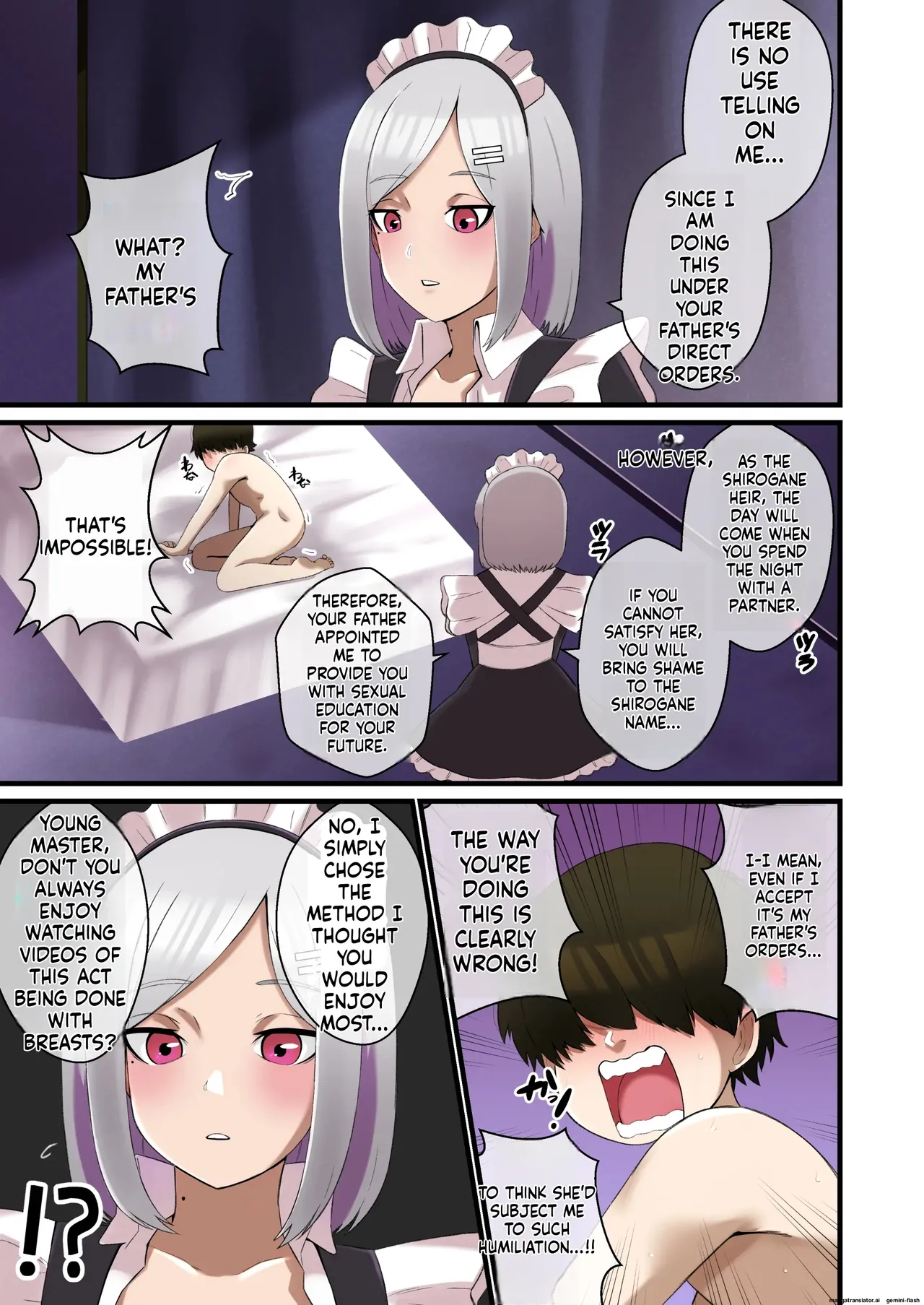 メイドの特別パイズリ性教育で生意気坊ちゃんがわからせられる話 page 6 full