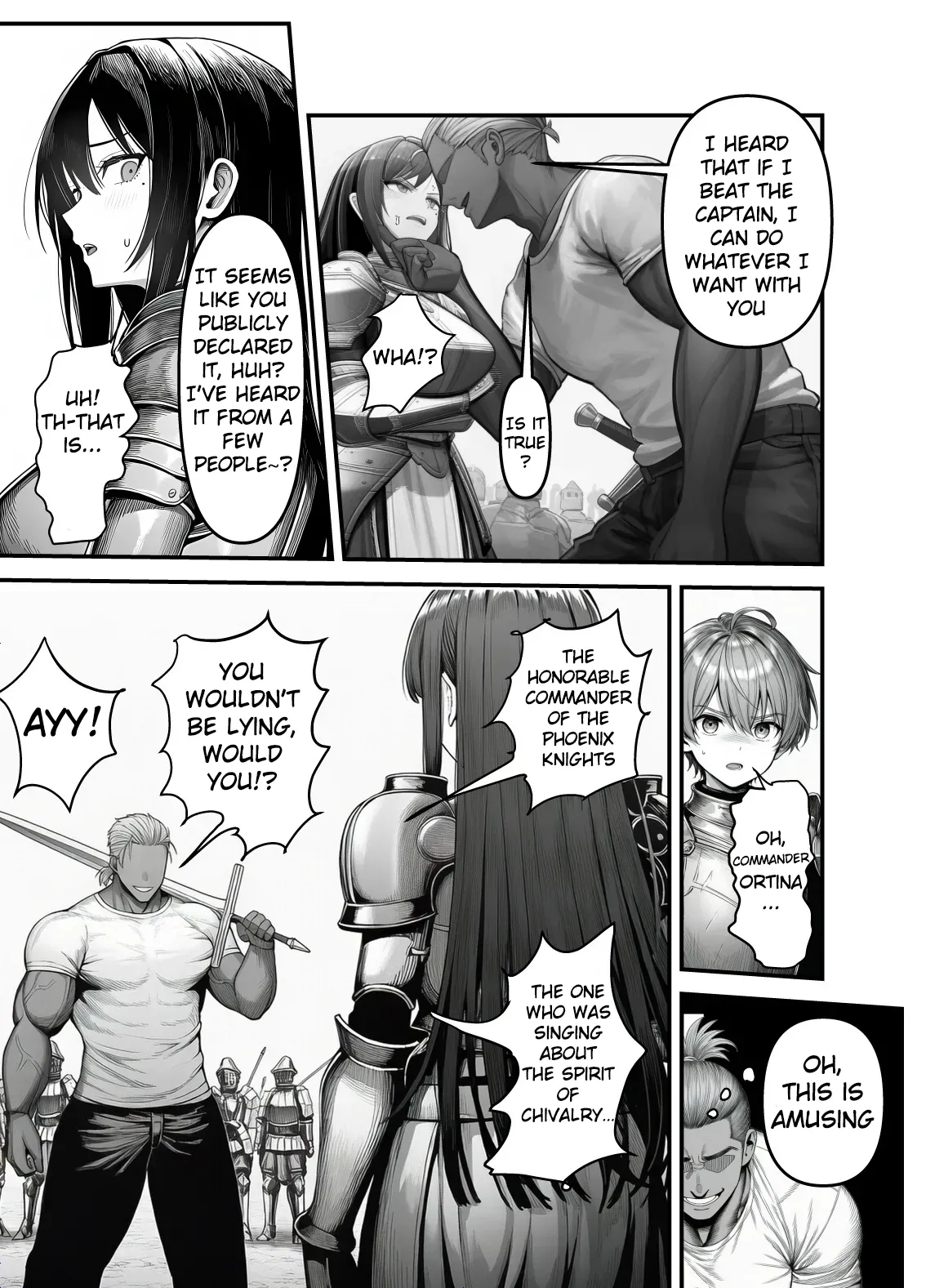 Female Knight Commander, Humiliated Fall NTR - The Day My Admired Commander Ortina Lost -  Yoru Akubi Shōtai page 12 full