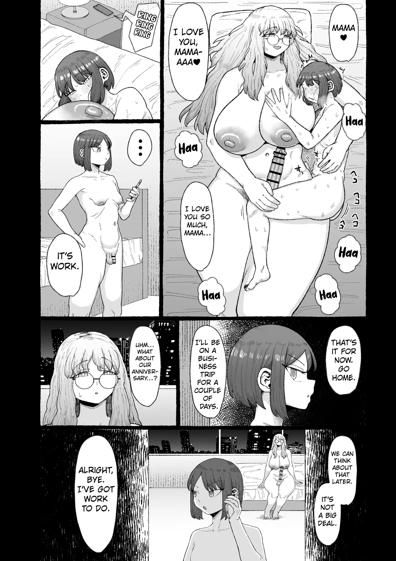 Ogya Babu Charisma Shachou no Mesu Ochi Futanari Homo Chinpo Sandwich page 12 full