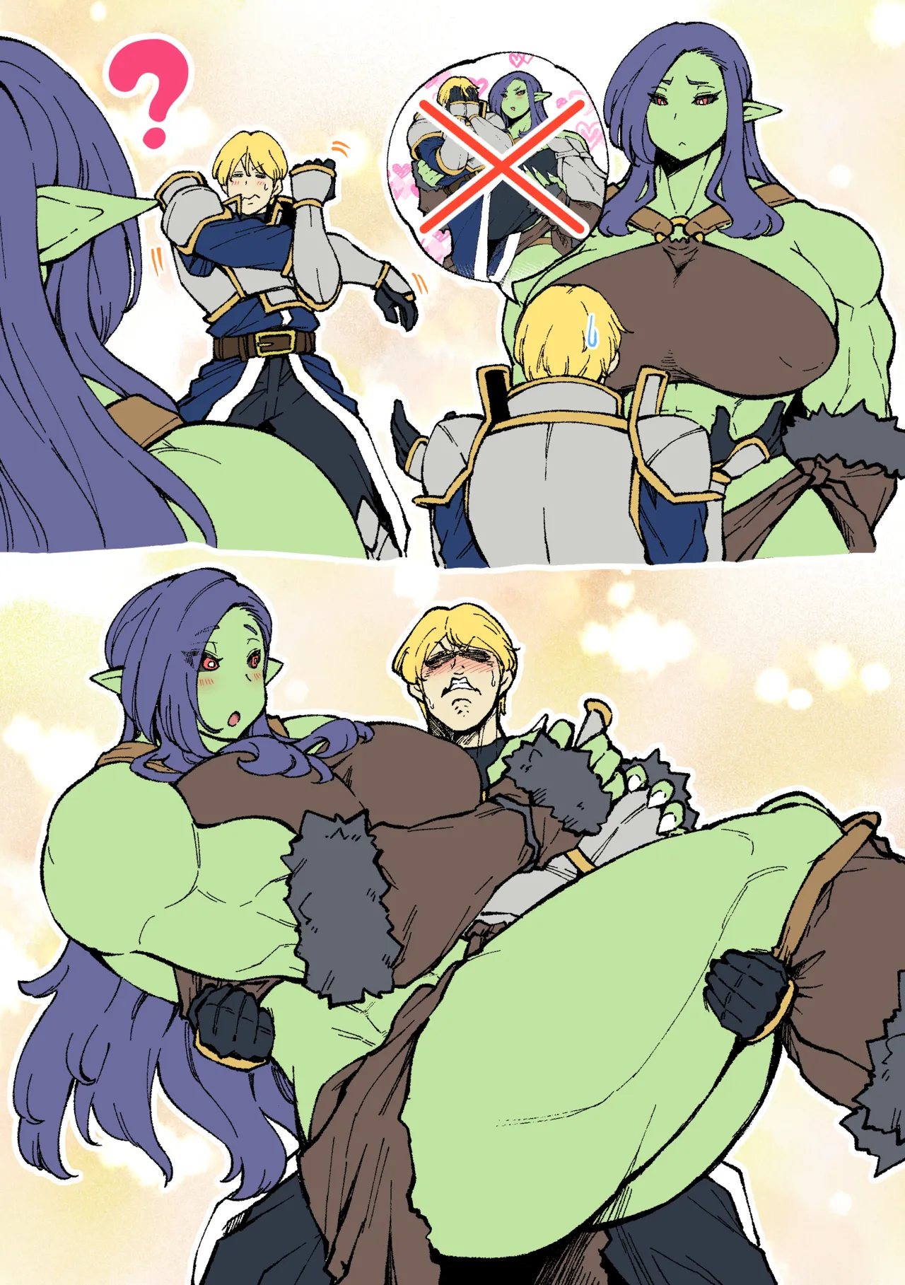 - Female Ork and Man Knight page 7 full