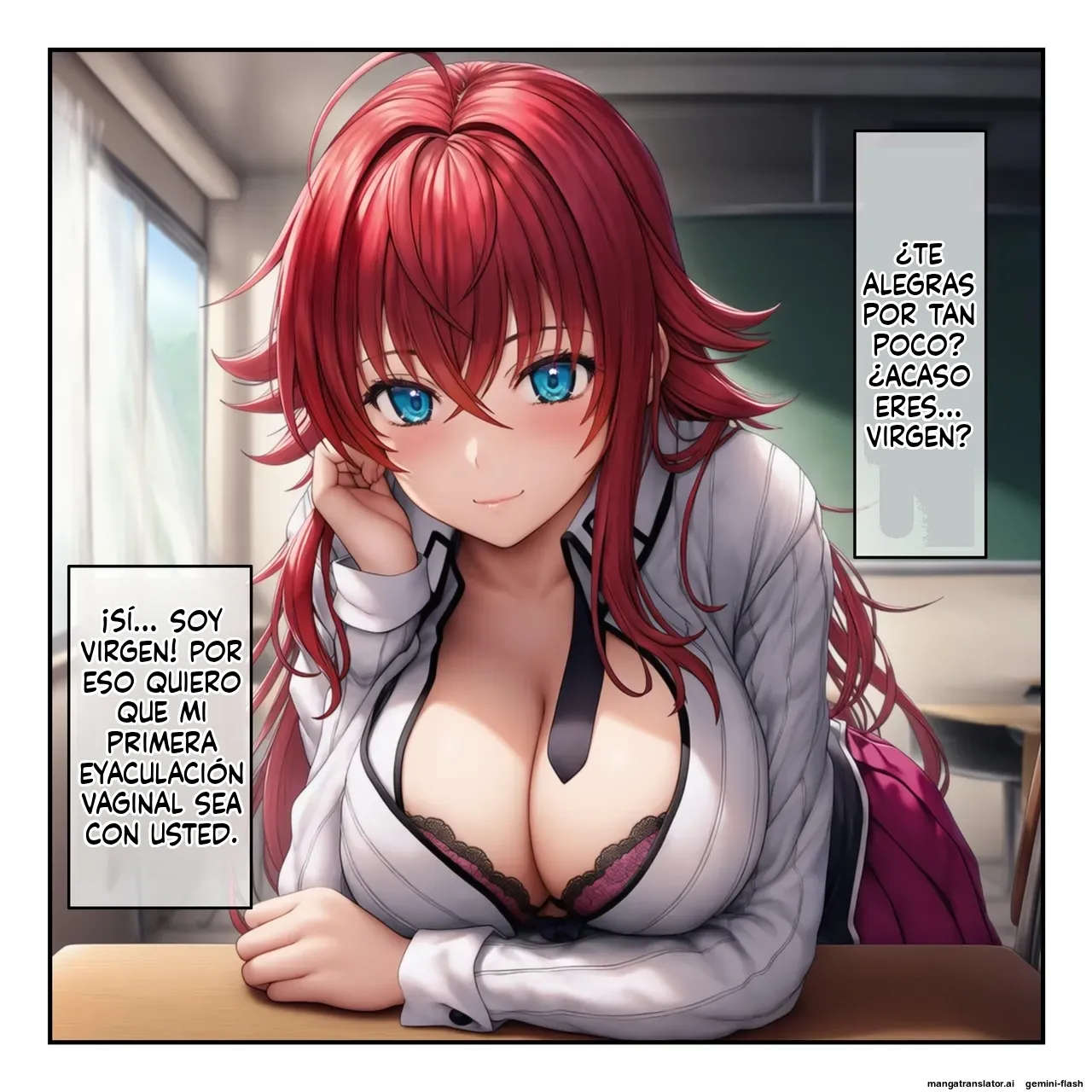 High School DxD Rias & Akeno are transformed into men's sexual slaves with a hypnosis app  MTL page 7 full