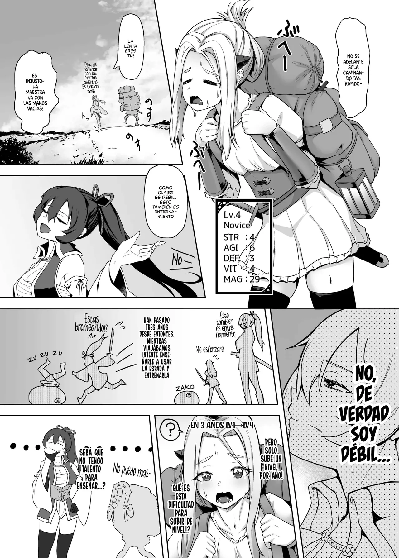 Tsuyoku Yasashii Onna Samurai, Futanari ni Kaerare Tasuketa Musume ni Level Drain Sareryoku de Nejifuserare Kyousei Shasei｜Una Mujer Samurai, Fuerte y Amable, es Transformada en Futanari y la Chica a la que Salvó le Drena los Niveles, la Somete por la Fuerza y la Obliga a Venirse page 8 full