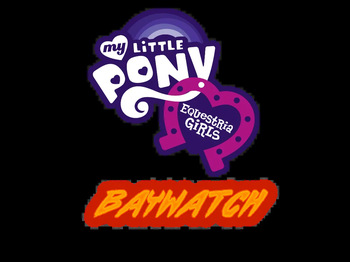 Equestria Girls-BAYWATCH AI Generated cover