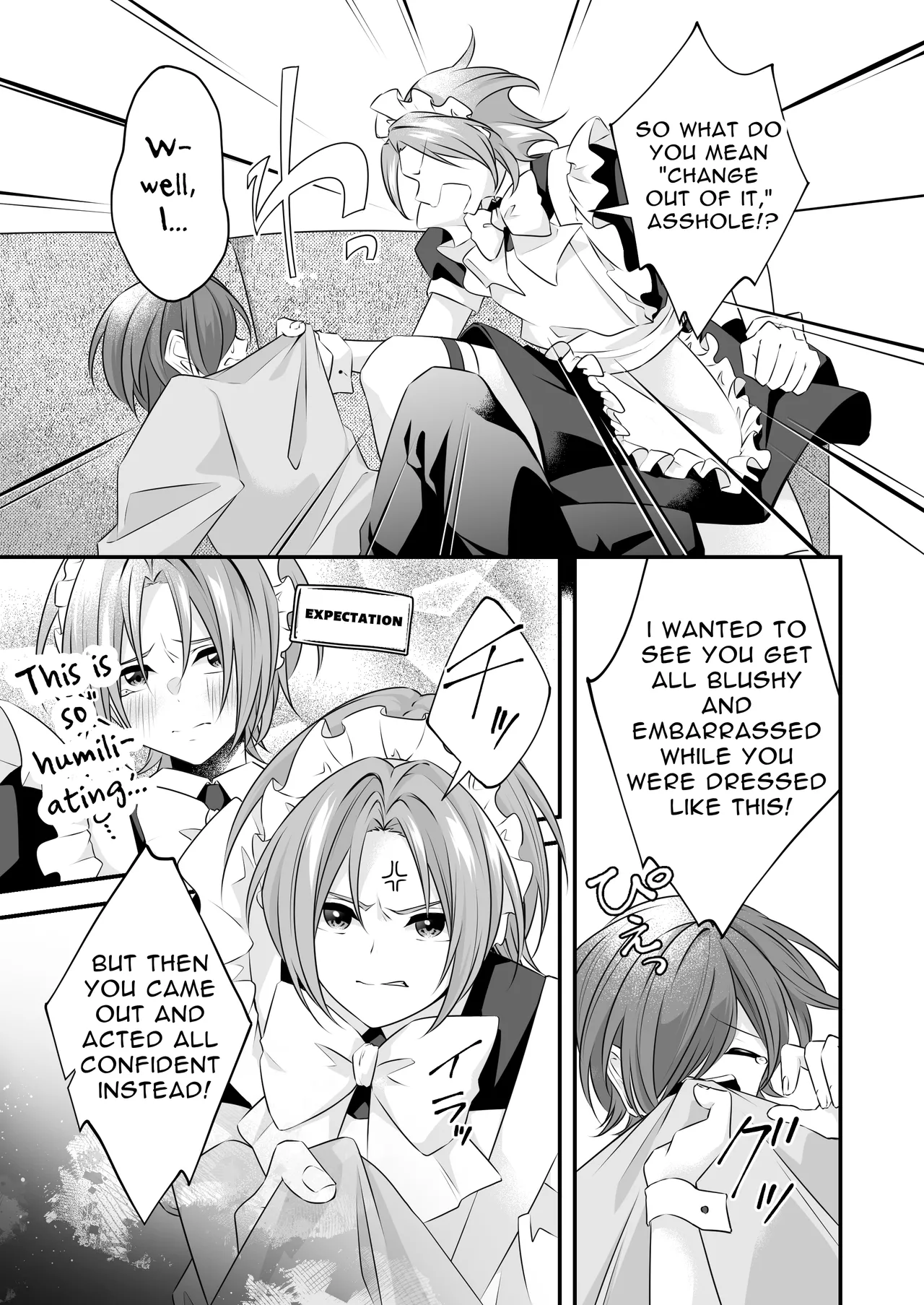 My Surly Boyfriend Wears A Maid Outfit For Me page 5 full