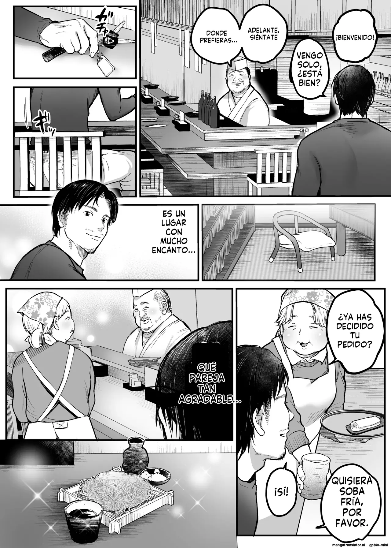 Otoko Hitori Baiku Tabi ~Toge no Sobaya no Wakazuma Hen~｜Viaje en Moto en Solitario ~La Joven Esposa de la Tienda de Soba de la Colina~ page 4 full