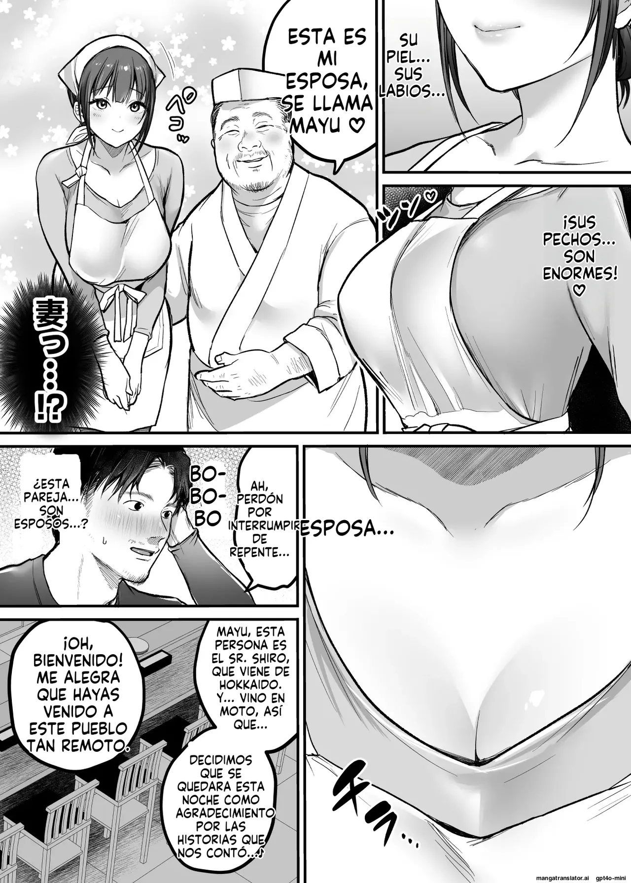 Otoko Hitori Baiku Tabi ~Toge no Sobaya no Wakazuma Hen~｜Viaje en Moto en Solitario ~La Joven Esposa de la Tienda de Soba de la Colina~ page 7 full