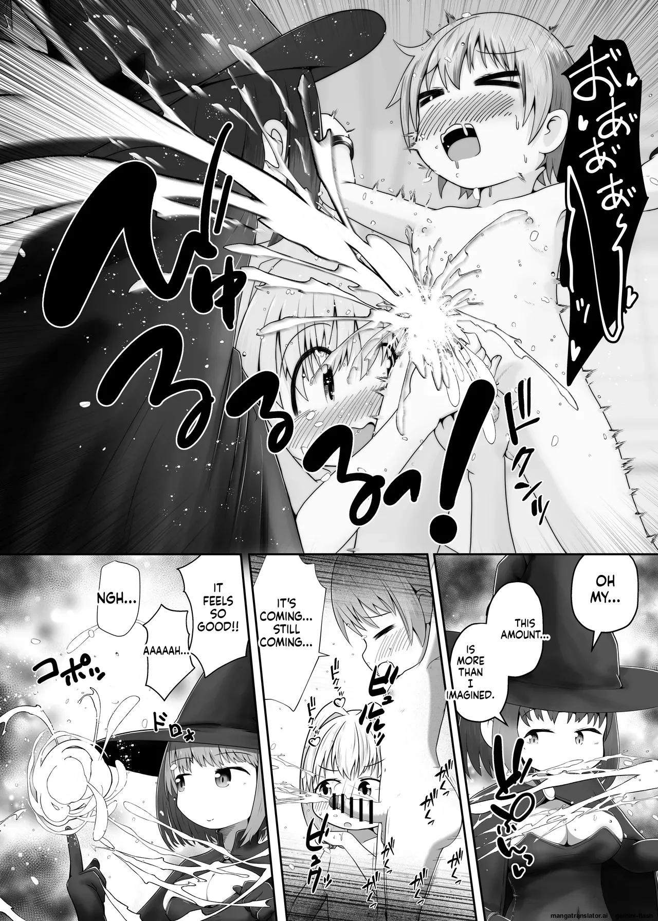 Majo ni Torawareta Shounen Shoujo ga Hitasura Zecchou Saserarete Taieki o Shiboritorareru Ohanashi page 7 full