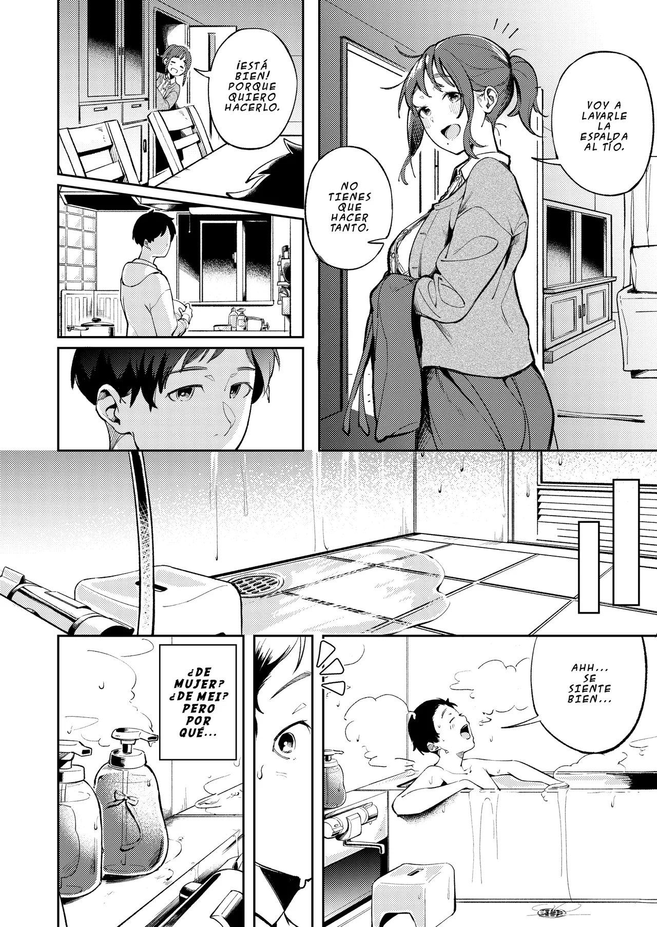 Hisashiburi ni Kisei Shitara Osananajimi ga Chichi ni Dakareteita | Al regresar a casa encontre a mi amiga de la infancia en brazos de mi padre page 10 full