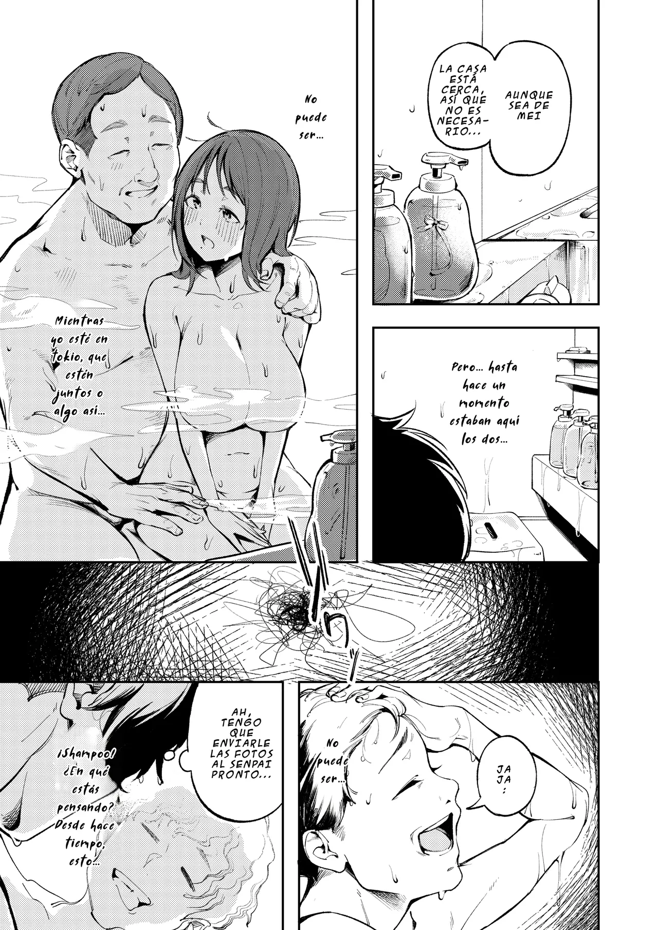 Hisashiburi ni Kisei Shitara Osananajimi ga Chichi ni Dakareteita | Al regresar a casa encontre a mi amiga de la infancia en brazos de mi padre page 11 full