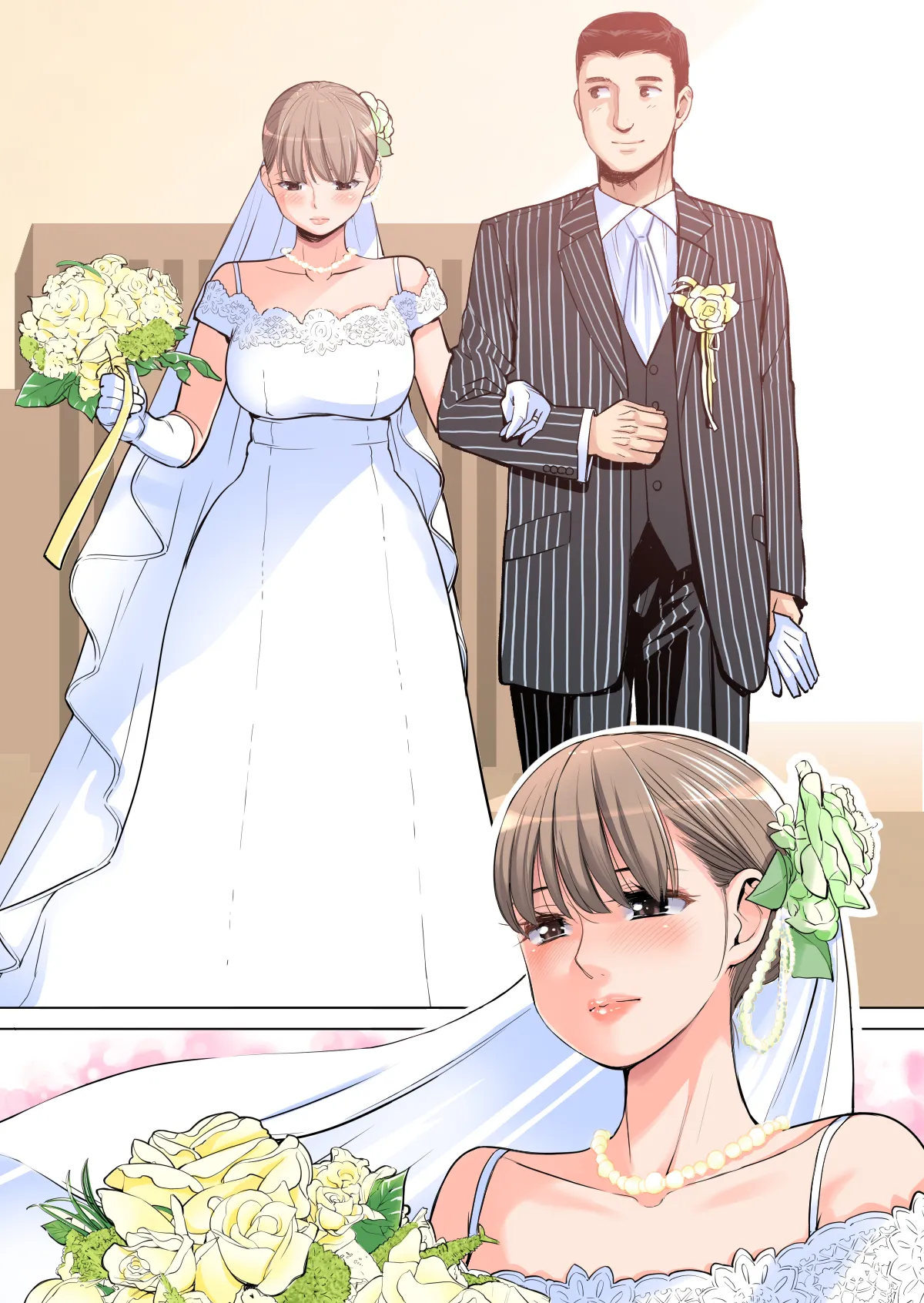 Akaneiro ni Somaru Wakazuma ~Byoushitsu de Boku no Tsuma ga Netorareta~  Full Colour page 4 full