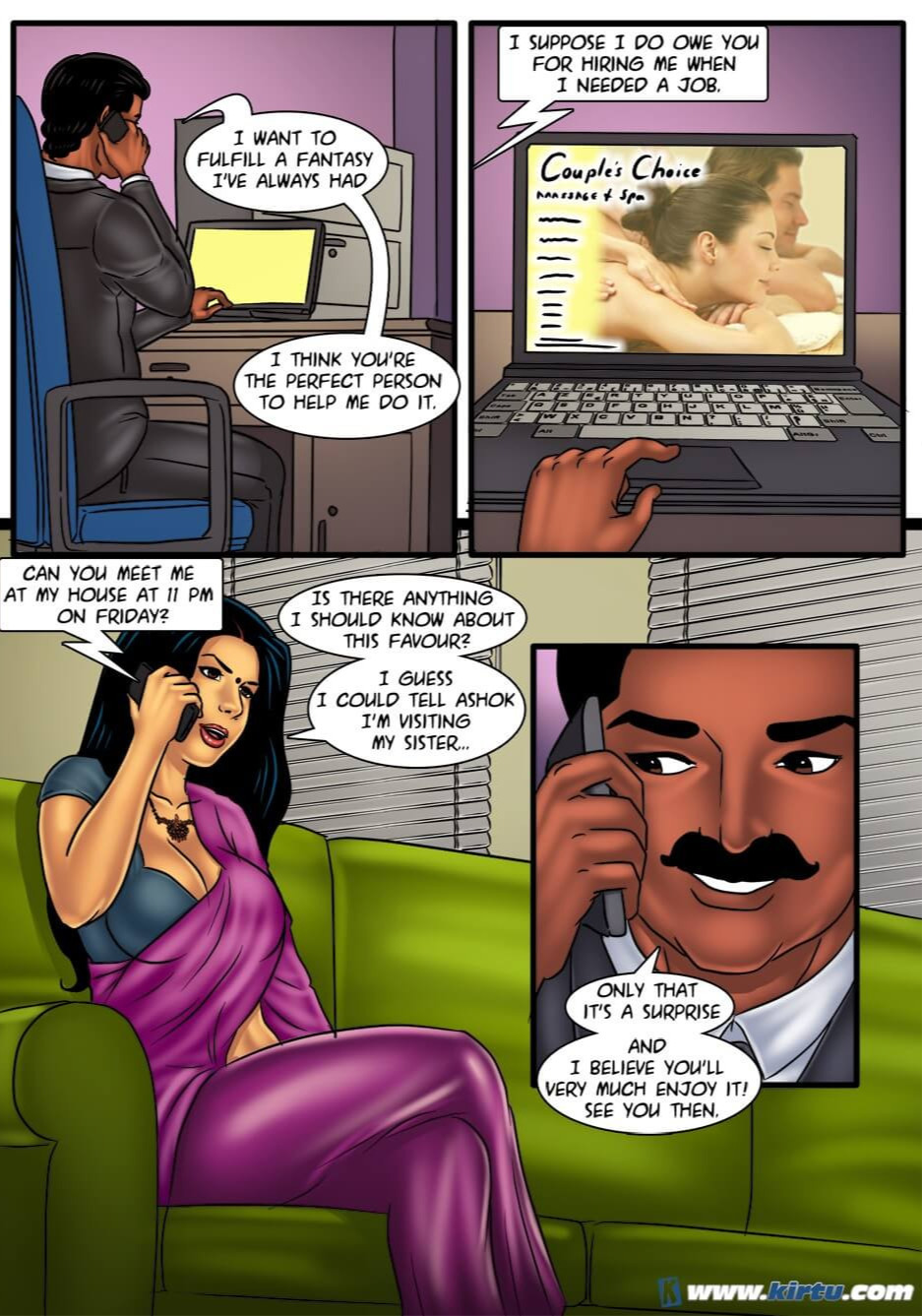 Savita Bhabhi Episode 53 Couple's Massage page 5 full