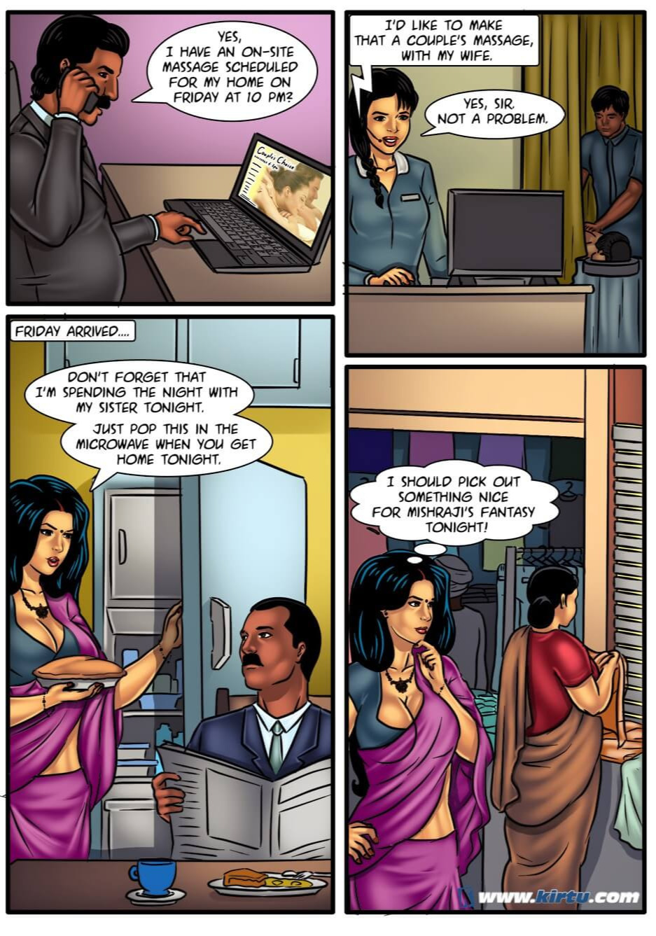Savita Bhabhi Episode 53 Couple's Massage page 7 full