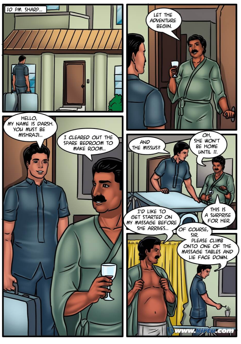 Savita Bhabhi Episode 53 Couple's Massage page 8 full