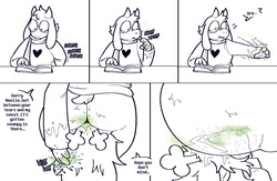 Noelle helps Ralsei with a Spell