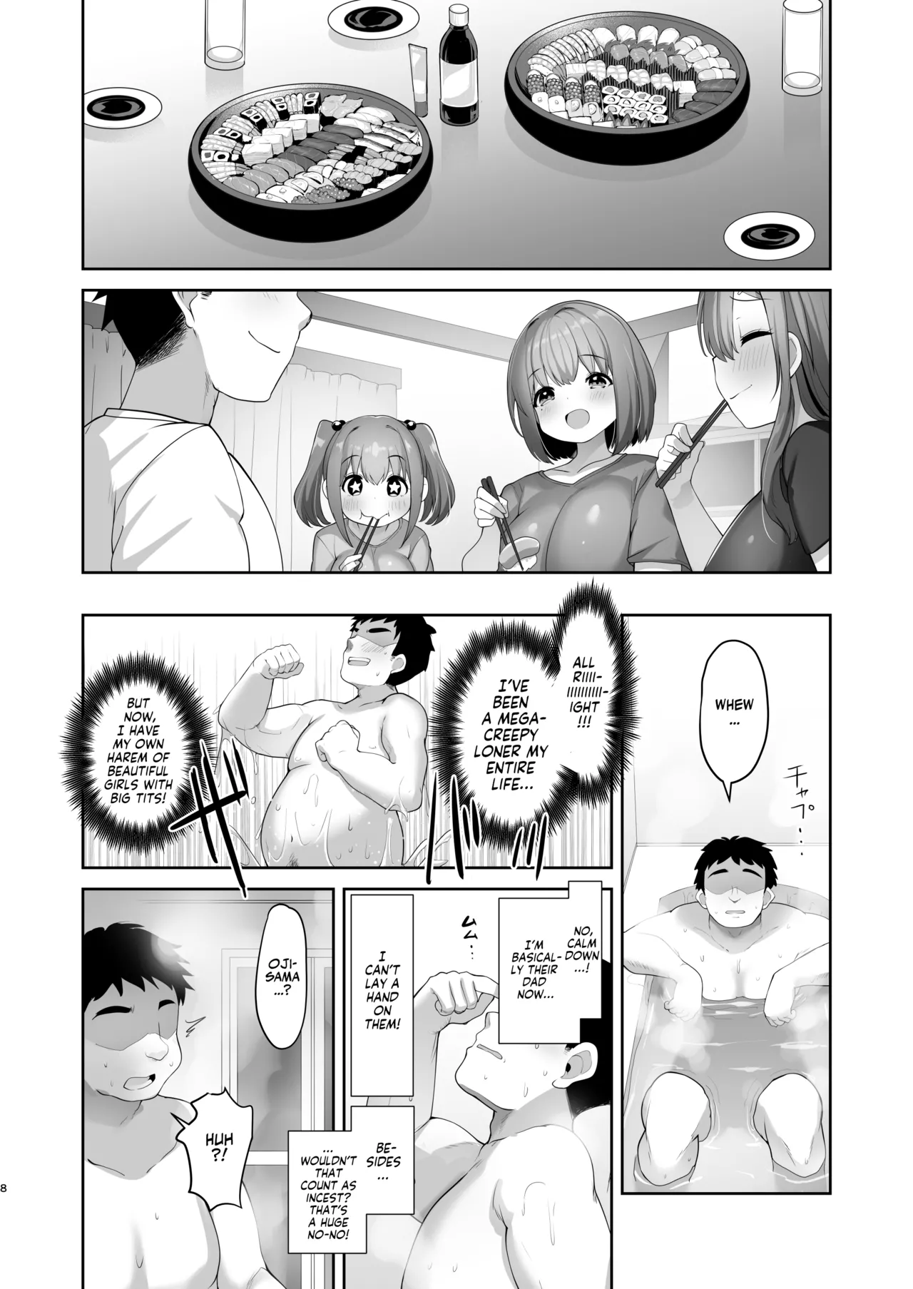 Mei Chichi Harem ~Mecha Amaetekuru Kogara Bakunyuu Meikko 3-shimai to Icha Love Sex Seikatsu~ | My Happy Titty Life with my Three Big-Breasted Little Nieces! page 7 full