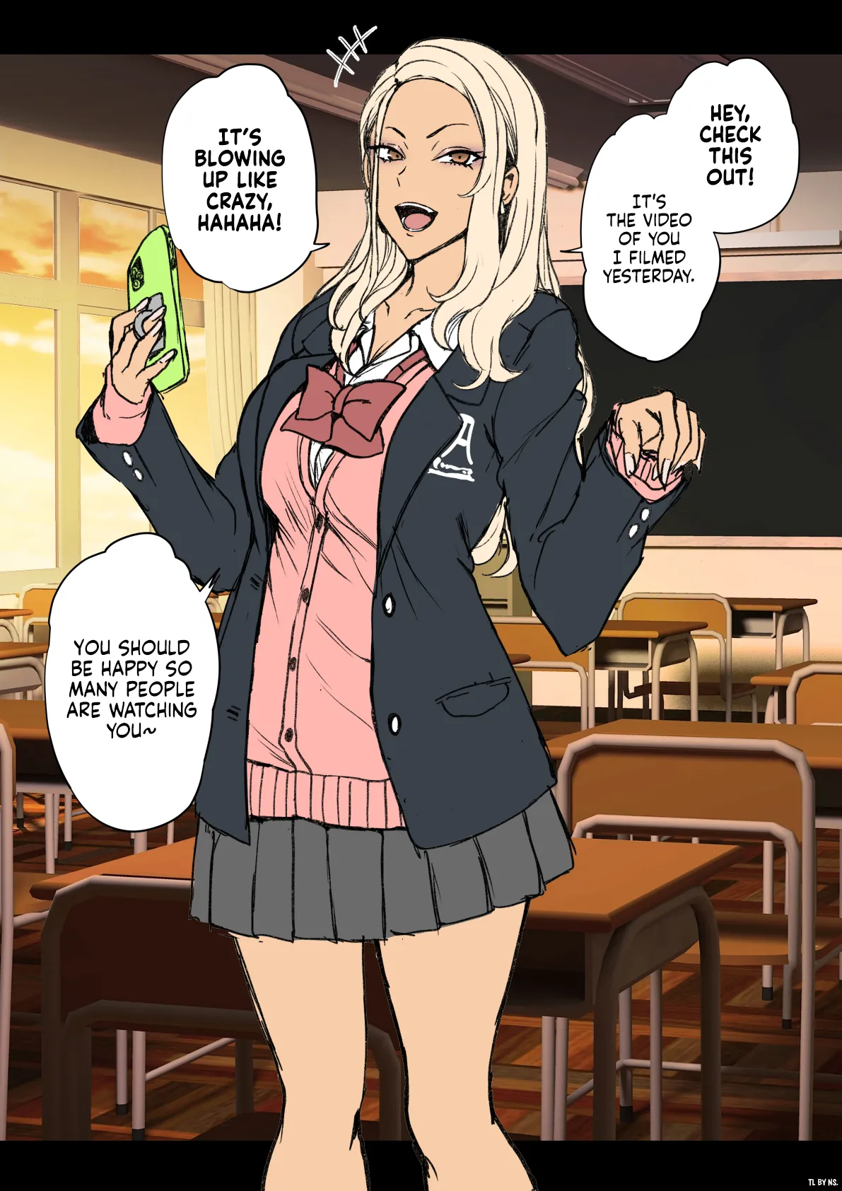 Mukatsuku Gyaru ni Saimin o Kakeru Hanashi | A Story About Hypnotizing a Bitchy Gyaru page 1 full