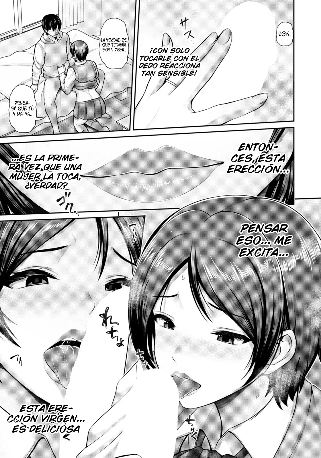 Saitei ~Musume no Kareshi to~｜Con el Novio de Mi Hija page 9 full